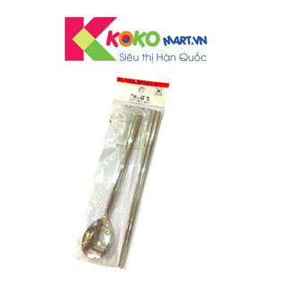Bộ thìa đũa inox trơn Hàn Quốc